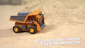 CONUSEA | 1:64 Mini RC Dump Truck Remote-controlled Alloy Truck 4WD Engineering Vehicle Desktop Toy Model Boy Collection Birthday Gifts