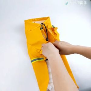 3XL/4XL Large Dog Raincoat: Waterproof & Reflective Protection