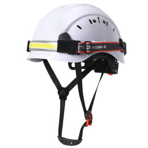 Construction Safety Helmet With Led Headlamp CE ABS Hard Hat Head Light Weight ANSI Industrial Work At Night Head Protection