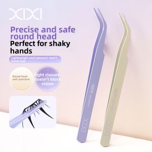 XIXI | Upgraded Precision Eyelash Tweezers Safe Feather Grip Portable