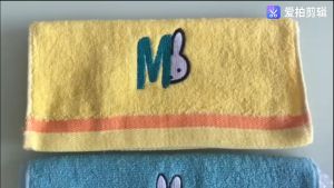 [SG SELLER]  Children Towels Boys Girls Kindergarten Cartoon Rabbit Pattern Hangable Hand Towel Cotton Baby Face Towel Kids Bathroom Products