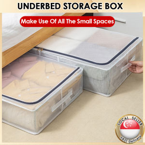 [SG STOCK]Foldable Steel Frame Storage Box For quilt  toy clothes Storage Box  Clothing Quilt Organizer Dustproof Bag