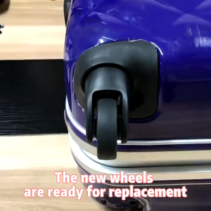 【SKIT SG】4PCS Set Universal Travel Suitcase Replacement Wheels 360° Rotating Swivel Dual Roller Wheels Repair Kit for Luggage Durable Silent Smooth Rolling Trolley Suitcase Spare Parts Flexible Caster Black Wheel for Outdoor Travel Accessories Heavy