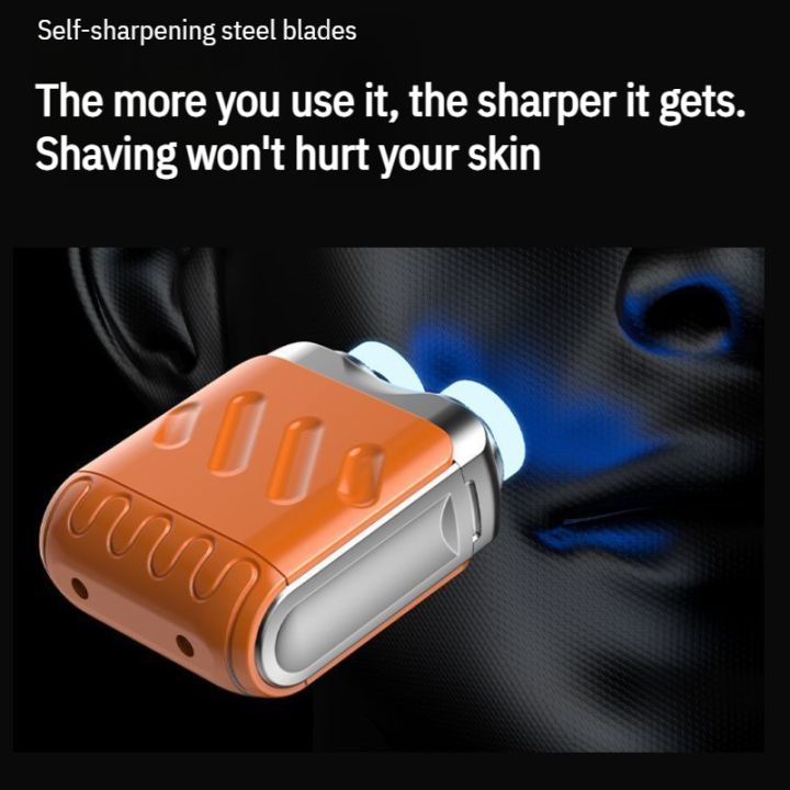 Rotary Dual-Ring Rechargeable Electric Shaver Razor Automatic Portable ...