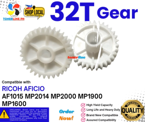 32T Gear Compatible With Ricoh MP2014 MP2000 MP1900 MP1600