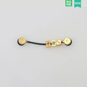 Creative Chinese Style Decorative Shoe Buckle Accessories for Clog Shoes Mahjong Chain Flower Shoe Buckle Fashionable Trend