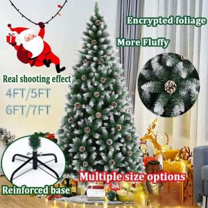 Christmas Tree 4FT/5FT/6FT/7FT Christmas Tree High QualityChristmas Tree Xmas Decor Artificial Green Xmas Tree