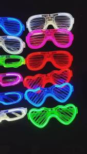 5-50 Pcs Light Up LED Glasses Bulk 5 Colors Glow Glasses Glow in The Dark Party Supplies Neon Party Favors for Kids Adults