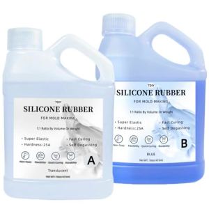 32oz Liquid Silicone Rubber Mold Making Kit - Fast Curing Non-Toxic Heat Resistant for Casting Resin Soap Wax Crafts (25A)