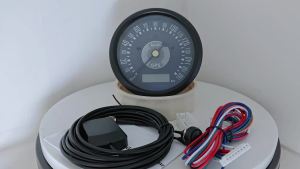 Rhaxel Classical 85mm GPS Speedometer 0-160 0-200 0-220 KMH MPH with 8K 12K RPM Tachometer with Backlight 12V 24V for Truck Vans