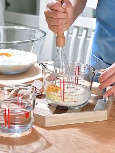 แก้วตวง ถ้วยตวงแก้ว มีหูจับ สเกล 8ออนซ์/250ml ทนความร้อนสูง เนื้อแก้วใส ทนทาน