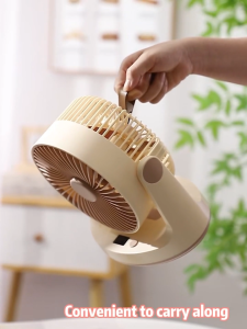 Portable Desk Fan Display Rechargeable 10000mAh With Aromatherapy Night Light 5 Speeds Silent Strong Wind Wall Mounted Outdoor Fan