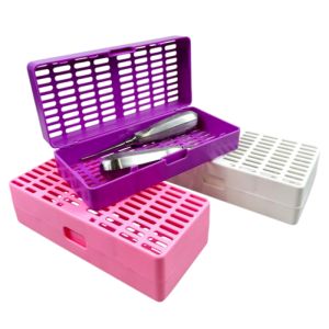 Dental Instruments Sterilization Box Autoclavable Plastic Container Tray Disinfection Instrument Storage Case Tooth Tool Holder