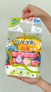 ViVa x Happy Sunday ชุดแฮปปี้วีว่า 5ห่อ (200 แผ่น) คละไซส์ ได้ทุกขนาด 6ชุด (ยกลัง)