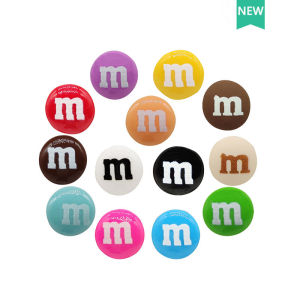 20 cái/lốc mô phỏng M sô cô la đậu giày quyến rũ trang trí thực tế cầu vồng đường Giày Phụ kiện phù hợp với Croc jibz trẻ em bên X-Mas giftjibitzz cho bé trai Mens CROCS