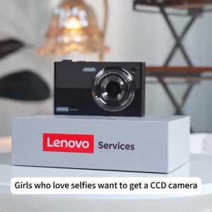 Lenovo | Choice Lenovo 96MP Autofocus CCD Camera Portable HD Digital Camera 16X Digital Zoom Image Stabilization Camcorder XJ22 Gift