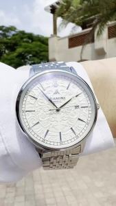 AOKULASIC | AOKULASIC Minimalist Mechanical Watch for Men Fashion Business Automatic Watches Stainless Steel Strap Engraved Dial Calendar