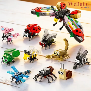 Lele Brother 9102 Insect Bug Building Block (set of 10 designs) 乐乐兄弟昆虫积木 (全套10款) Permainan Blok WeBuild