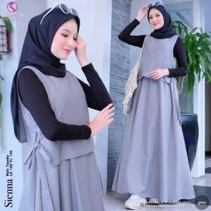 Baju Remaja Overall Combi Manset Lengan Panjang Sienna Bahan Toyobo Pakaian Remaja Muslimah Kekinian | GOODSAJI HIJABSTUFF