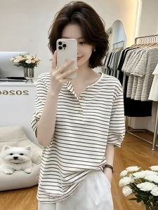Shalldoer | Áo Thun Ôm Body Phong Cách Retro Pháp