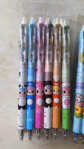 Combo 12 Bút Gel Bấm Tẩy Xóa Được (mực Xanh/Đen) mực đậm và đều - giao màu ngẫu nhiên