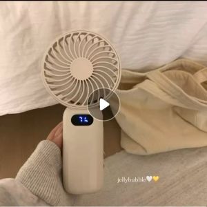 Portable Handheld Fan (20 Hours) 4800 mAh Battery Mini Small Foldable Fan Rechargeable USB Hand Held Fan Mini fan
