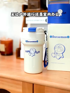 Beddy Bear Doraemon Cartoon Thermos Cup Insulation Cup 520ml Doraemon Coffee Cup Vacuum Flask Thermos Cup Straw Cup Storage Flask Thermos Bottle Coffee Cup 316 Baby Water Bottle Water Cup Mug Portable Car Cup Gift Baby Mug