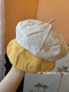 Mũ Lưỡi Trai Beret Phong Cách Nhật Bản Mùa Thu Mỏng Thoáng Khí Đơn Giản Retro Mũ Họa Sĩ Màu Kẹo Mũ Cà Chua Mũ Lưỡi Trai Trẻ Trung