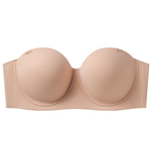 AIMO | เสื้อชั้นในไร้สายแบบเกาะอกสำหรับผู้หญิง ป้องกันการลื่นไหล ขนาดใหญ่ ป้องกันการหย่อนคล้อย สายรัดแบบห้อยคอ เสื้อชั้นในแบบมองไม่เห็น เซ็กซี่