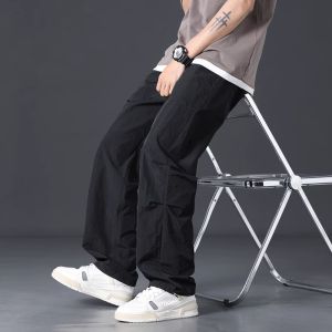 Quần Dài Công Sở Mỏng Mùa Hè Cho Bé Trai Quần Dài Ống Đứng Màu Kaki Quần Dài Thường Ngày Cho Thanh Thiếu Niên Trung Học Phổ Thông