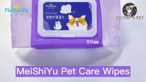 MEISHIYU Pet Wipes Pet Tissue Cat Wet Tissue Dog Cleaning Wipes Anti Bacterial Tear Stain Remover LELE CAT SUPPLIES