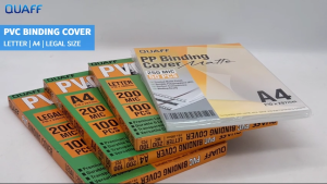PVC Binding Cover 200micron Short | A4 | Long (100/pack) | PP Frosted Matte Binding Cover A4 (50pcs)
