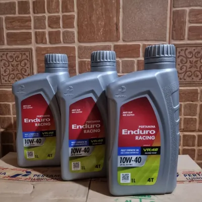 3 BOTOL OLI ENDURO RACING 10W-40 4T OLI MESIN 1L ORI