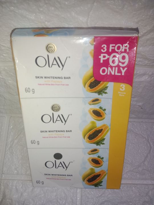 Olay Skin Whitening Bar With Papaya 60gx3 Lazada Ph