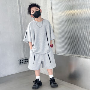 Summer Boys Short Sleeve T-shirt and Shorts Set