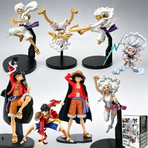 Bandai | Anime Oned Pieced Figures Set Gear 5 Luffy Jewelry Bonney PVC Action Figure Collectible Model Desktop Decoration Birthday Gift