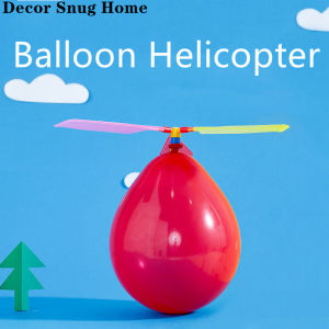 【Free Shipping】Balloon Helicopter Childrens Creative Toys Educational Toy Technology Handmade Small DIY Balloon