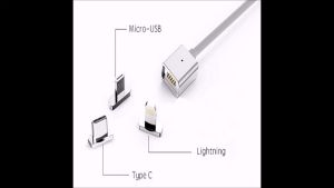 Cáp sạc từ tính nam châm 3 đầu chất lượng cao