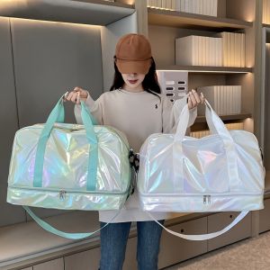 Large Capacity Multifunctional Casual Travel Duffel Bag Lightweight Nylon Weekender Tote for Gym Sports Overnight Trips