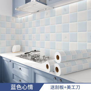 Thickened Waterproof Kitchen Oil-proof Stickers Self-adhesive Heat-resistant Wall Mural Cabinet Countertop Appliance Decals