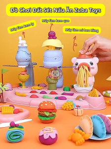 Bộ Đồ Chơi Đất Sét Nấu Ăn Zuba Toys Đất Nặn Tạo Hình Kích Thích Sáng Tạo An Toàn Cho Bé