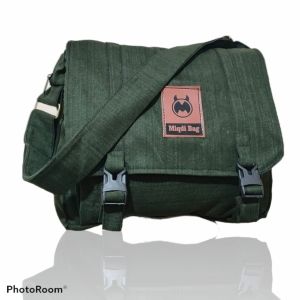 TAS SELEMPANG KANVAS /TAS SELEMPSNG PRIA /TAS WANITA/TAS KULIAH MIGDI Free Pulpen