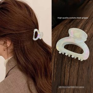 Cellulose Acetate Sheet Small Jaw Clip Female Fall and Winter Outdoor All-Matching Back Head Princess Hair Clip Fashion Shark Clip Hairpin