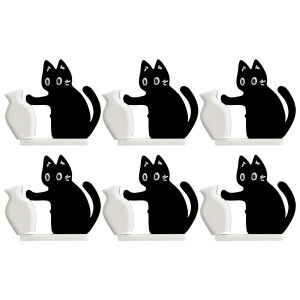 Cat Whisker Holder Cat Whisker Vase and Cat Fridge Magnets Acrylic Pet Memorial Decor Refrigerator Ornament for Keepsake ﻿Cat