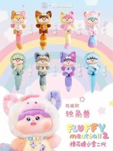 Blindbox Fluffy Meatball Meow Meow Ver 2 Hàng Sẵn - 1 Box Mù