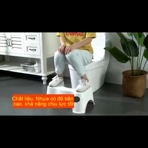 Ghế đôn kê chân toilet bồn cầu nhựa VIỆT NHẬT 40x22.5x18cm - Đi vệ sinh đúng cách chịu lực tốt - Chính hãng 2136