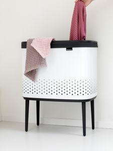 brabantia | Stainless Steel Large Capacity Categorizing Laundry Basket