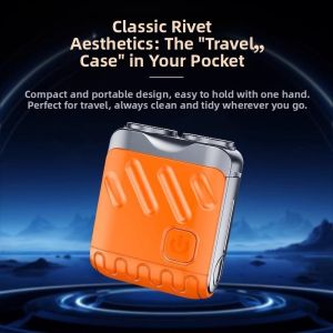 MONLEYTA | Mini Electric Shaver For Men German Quality No Black Points Left Small Steel Cannon Shaving Razor Compact Portable Stainless Steel