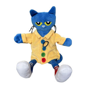 New 30cm Pete The Cat Hand Puppet Plush Children Soft Doll Talk Show Party Props Christmas Doll Plush Toys Puppet Kids Gift