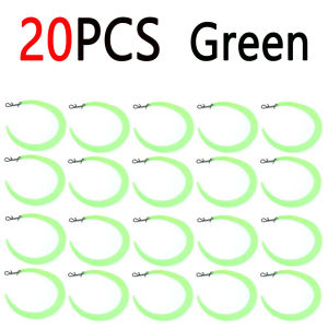 20PCS M Pretied Wiggle Tail with Quick Snap for Fishing Lures Fishing Flies Streamers Trout Bass Pike Saltwater Fishing Lures